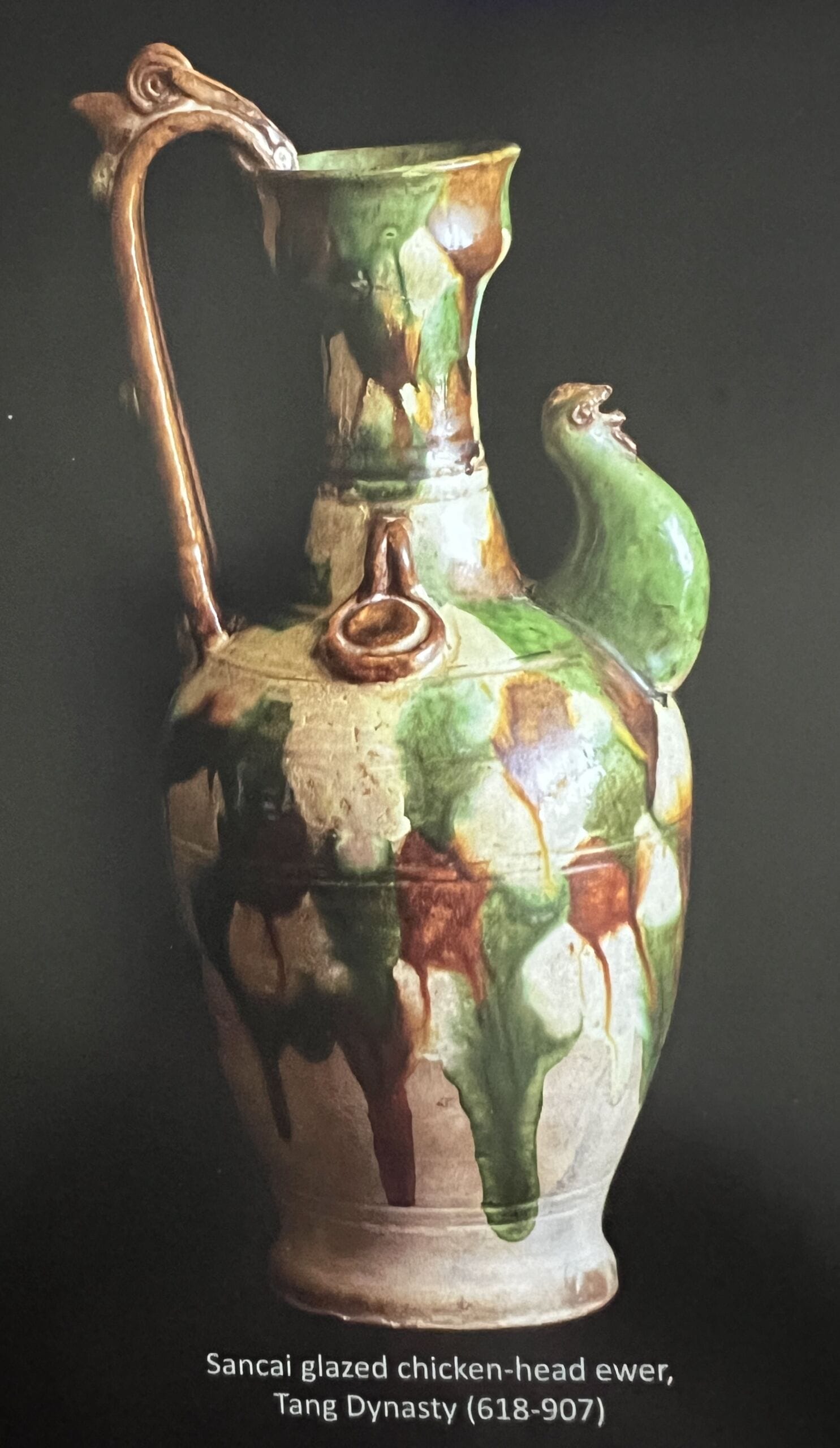 Sancai chicken-head ewer Tang_17 Juy 2023
